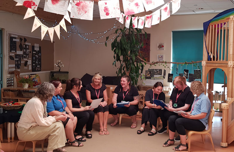 Members of our Ashcombe Nursery team